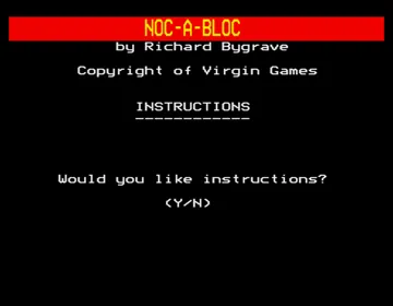 Noc a Bloc (19xx)(Virgin Games) screen shot title